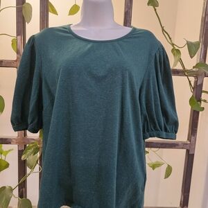 Chic Forest Green Women's Blouse